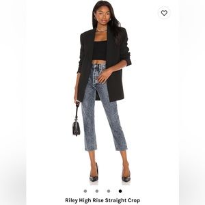 Agolde Riley High Rise Straight Crop